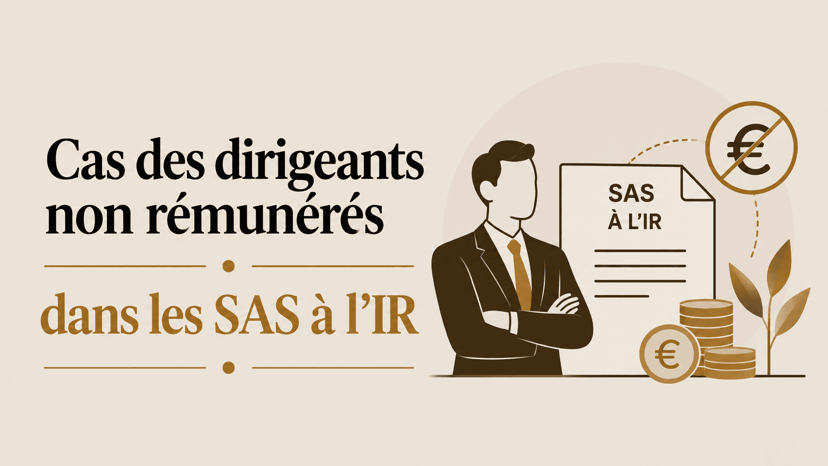 SAS à l'IR : ce que la réponse ministérielle du 2 juin 2026 change pour les dirigeants non rémunérés